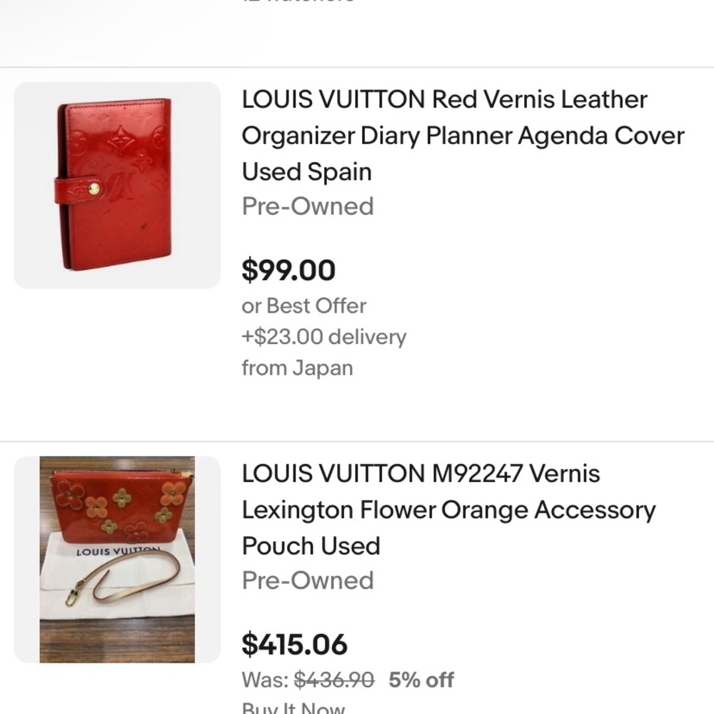 COPY - Louis Vuitton Red Vernis Agenda PM - Picture 15 of 16
